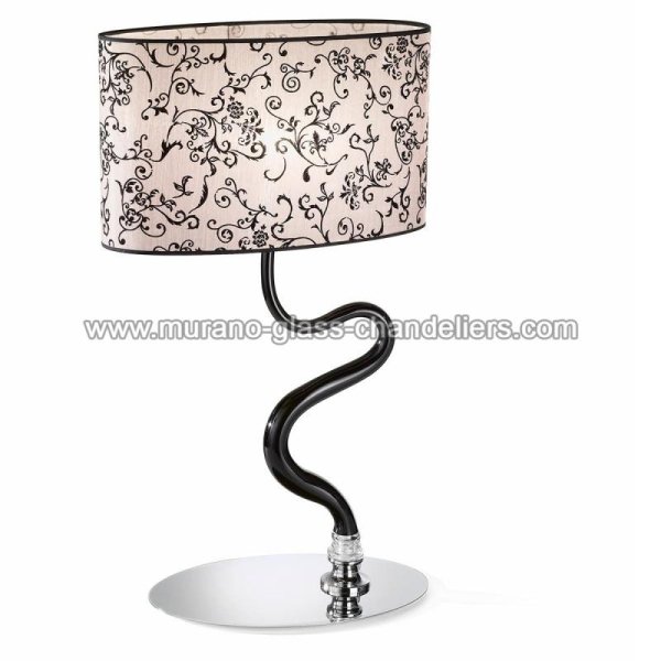 【MURANO GLASS CHANDELIERS】イタリア・ヴェネチアンガラステーブルライト1灯「GUENDALINA」（W400×H670mm）