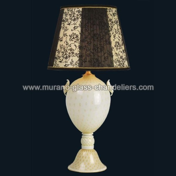 【MURANO GLASS CHANDELIERS】イタリア・ヴェネチアンガラステーブルライト1灯「KELSIE」（W450×H700mm）