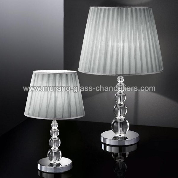 【MURANO GLASS CHANDELIERS】イタリア・ヴェネチアンガラステーブルライト1灯「MARIANINI」（Sサイズ）（W250×H400mm）