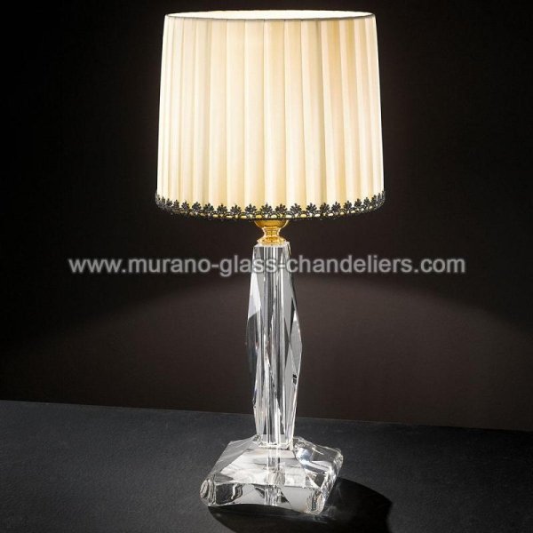【MURANO GLASS CHANDELIERS】イタリア・ヴェネチアンガラステーブルライト1灯「MAZZOLINO」（W220×H480mm）