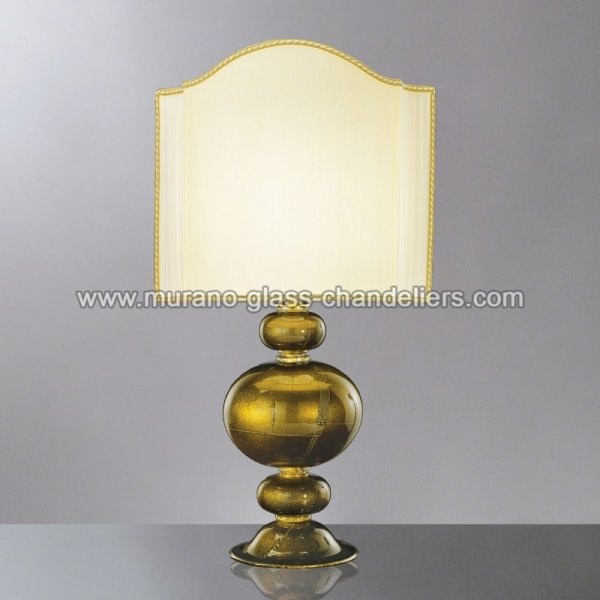 【MURANO GLASS CHANDELIERS】イタリア・ヴェネチアンガラステーブルライト1灯「NAUSICAA」（W400×H700mm）