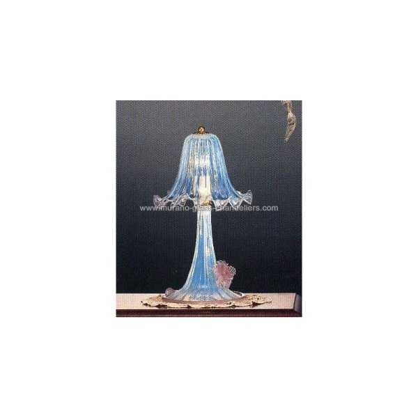 【MURANO GLASS CHANDELIERS】イタリア・ヴェネチアンガラステーブルライト1灯「DUCALE」（W180×H300mm）