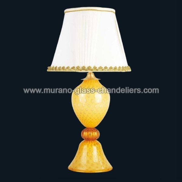 【MURANO GLASS CHANDELIERS】イタリア・ヴェネチアンガラステーブルライト1灯「JUANITA」（W300×H580mm）