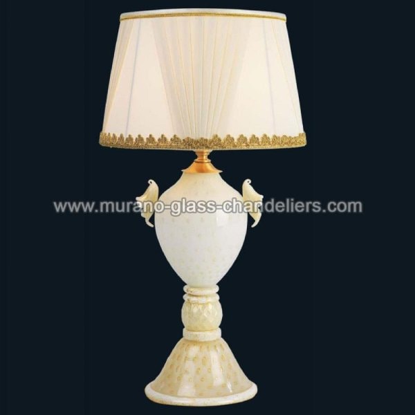 【MURANO GLASS CHANDELIERS】イタリア・ヴェネチアンガラステーブルライト1灯「KELSIE」（W300×H640mm）