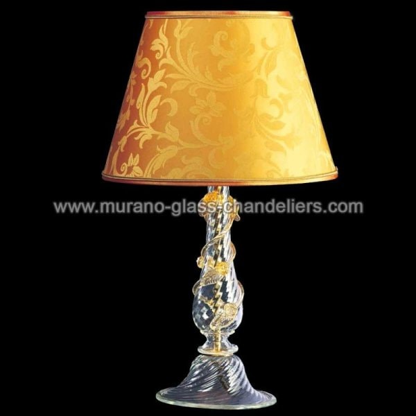 【MURANO GLASS CHANDELIERS】イタリア・ヴェネチアンガラステーブルライト1灯「LUISA」（W300×H500mm）