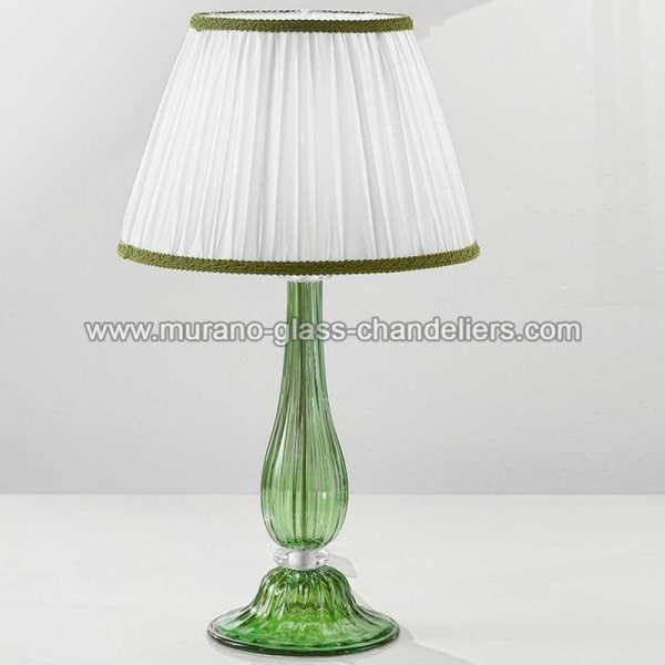 【MURANO GLASS CHANDELIERS】イタリア・ヴェネチアンガラステーブルライト1灯「RAFFAELLA」（W250×H450mm）