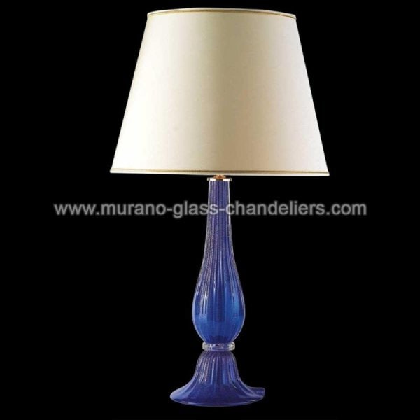 【MURANO GLASS CHANDELIERS】イタリア・ヴェネチアンガラステーブルライト1灯「URANIO」（W300×H600mm）