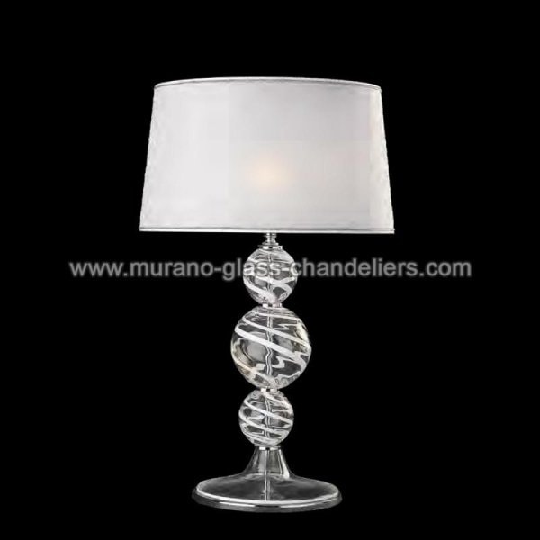 【MURANO GLASS CHANDELIERS】イタリア・ヴェネチアンガラステーブルライト1灯「WILLOW」（W300×H530mm）