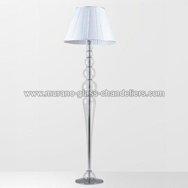 【MURANO GLASS CHANDELIERS】イタリア・ヴェネチアンガラスフロアライト1灯「CLAIRE」（W550×H1750mm）
