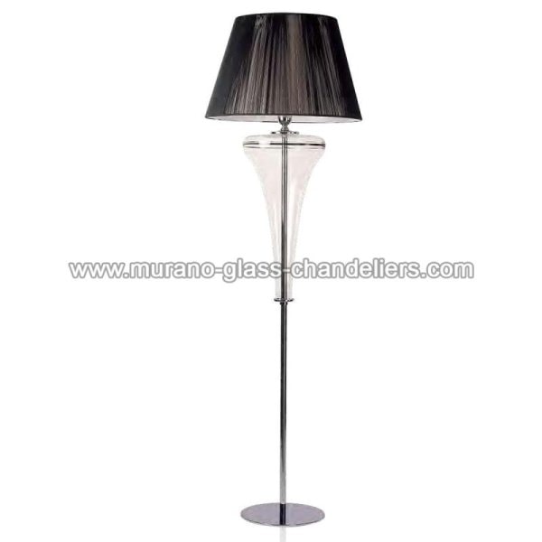 【MURANO GLASS CHANDELIERS】イタリア・ヴェネチアンガラスフロアライト1灯「ELVIRA」（W550×H1750mm）