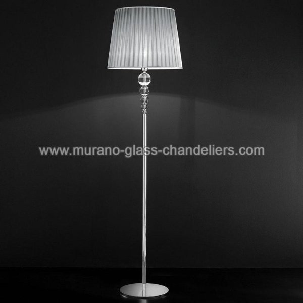 【MURANO GLASS CHANDELIERS】イタリア・ヴェネチアンガラスフロアライト1灯「MARIANINI」（W450×H1710mm）