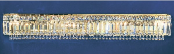 【CLT】アメリカ・クリスタルブラケット 8灯 ゴールド(W1219×D127×H152mm)*