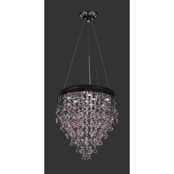 【CLT】アメリカ・クリスタルシーリング・シャンデリア 22灯 クローム(W787×D787×H914mm)*