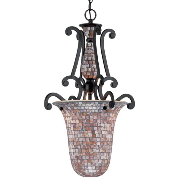 【CLT】アメリカ・シャンデリア 3灯 ブロンズ(W406×D406×H736mm)*