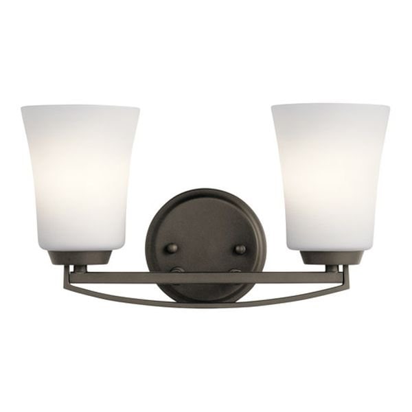 【KICHLER】アメリカ・バスルームウォールライト「Tao」2灯(W370×D170×H200mm)