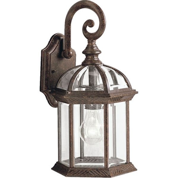 【KICHLER】アメリカ・アウトドア・ランタンウォールライト「Barrie」1灯(W200×D200×H390mm)