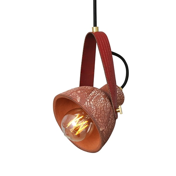 【Mullan】アイルランド「Pera」セラミックペンダントライト1灯・Red Iron(D135×H150mm)
