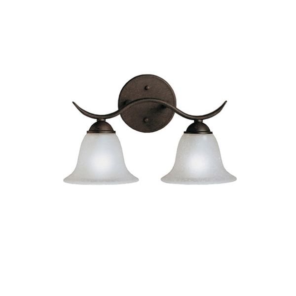 【KICHLER】アメリカ・バスルームウォールライト「Dover」2灯(W360×D200×H220mm)