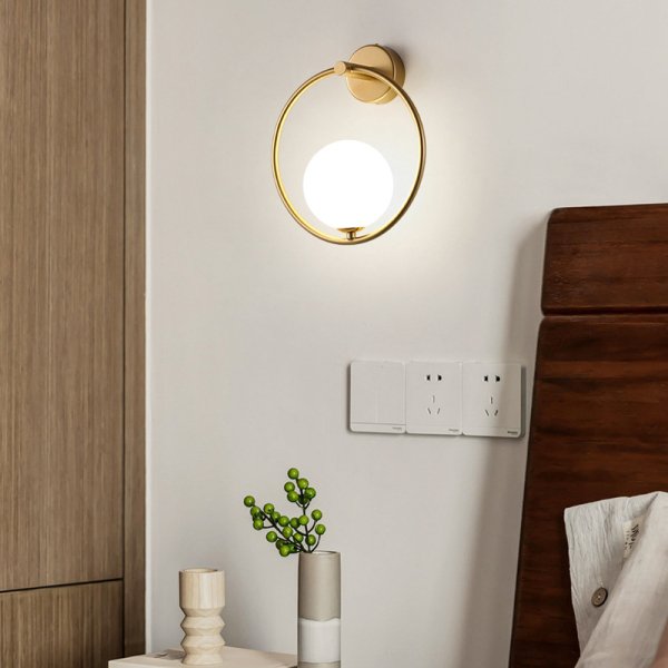 【リーズナブル】【KELIBORL】インテリア照明 モダンウォールライト ゴールド／ブラック（W250×H290mm）