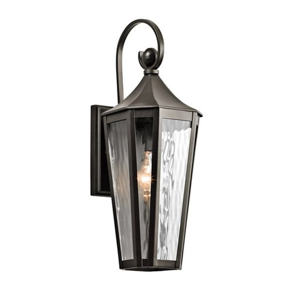 【KICHLER】アメリカ・アウトドア・ランタンウォールライト「Rochdale」1灯(W180×D220×H490mm)