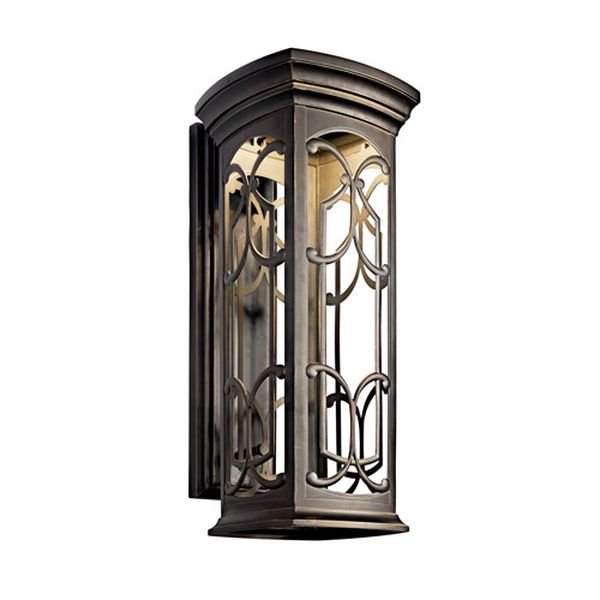 【KICHLER】アメリカ・LEDアウトドア・デザインウォールライト「Franceasi」1灯(W250×D310×H640mm)
