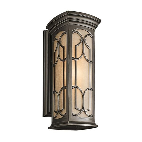 【KICHLER】アメリカ・アウトドア・デザインウォールライト「Franceasi」1灯(W220×D270×H560mm)