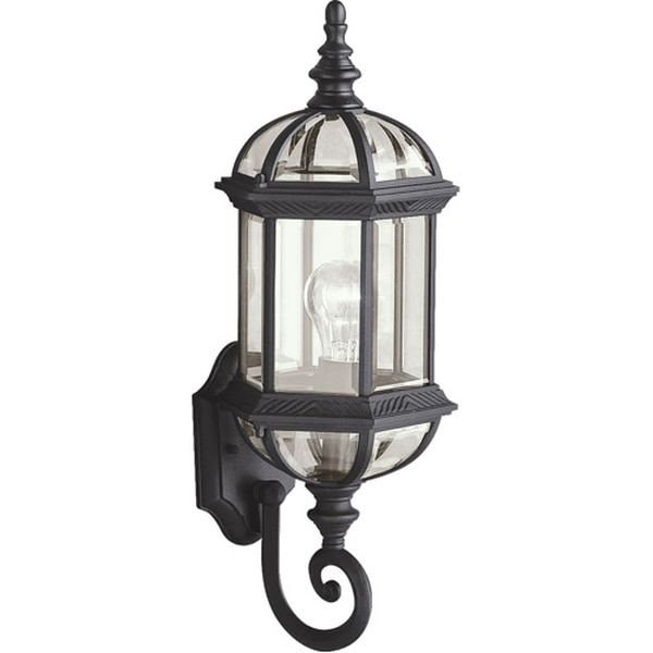 【KICHLER】アメリカ・アウトドア・ランタンウォールライト「Barrie」1灯(W200×D200×H550mm)