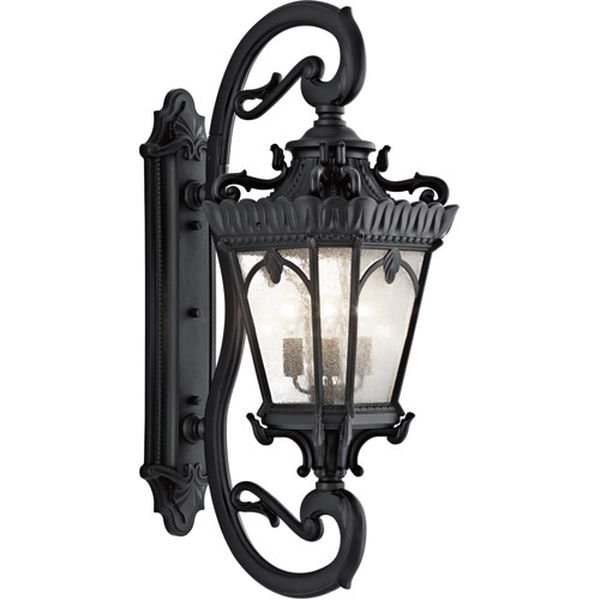 【KICHLER】アメリカ・アウトドア・ランタンウォールライト「Tournai」4灯(W430×D640×H1170mm)