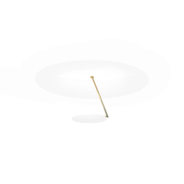 【Catellani & Smith】 イタリア・LEDインテリア照明「Lederam C180」白、ゴールド  (Φ800×H350mm)