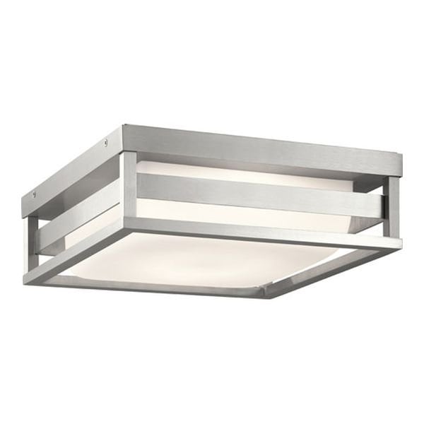 【KICHLER】アメリカ・LEDアウトドアシーリングライト「Ryler」1灯(W300×H110mm)