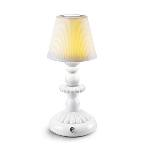 【LLADRO リヤドロ】【正規品】コードレス Lotus Firefly Lamp ホワイト(H280×W120mm)