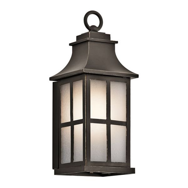 【KICHLER】アメリカ・アウトドア・ランタンウォールライト「Pallerton Way」1灯(W150×D160×H360mm)