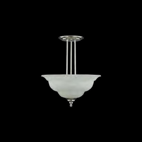 【Asfour Crystal】エジプト・シーリングシャンデリア1031／3  クローム 3灯 (Φ400×H550mm)