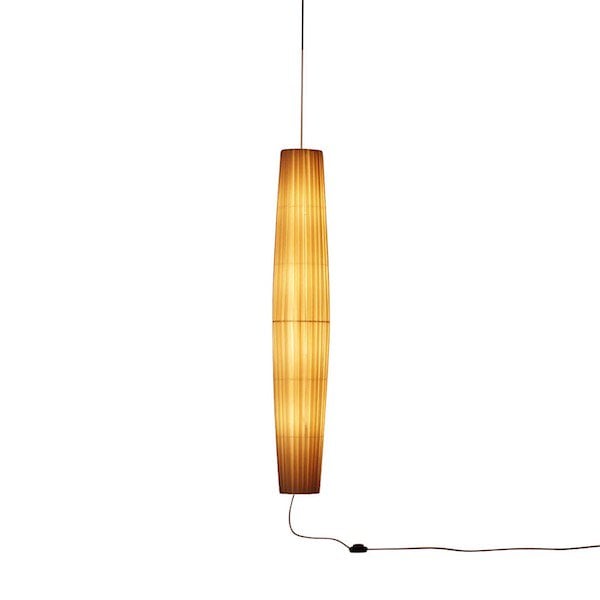 【Bover】 スペイン・インテリア照明「Maxi S／02」コンセント用電源コード付き Cream-Coloured Shade (Φ300×H1900mm)