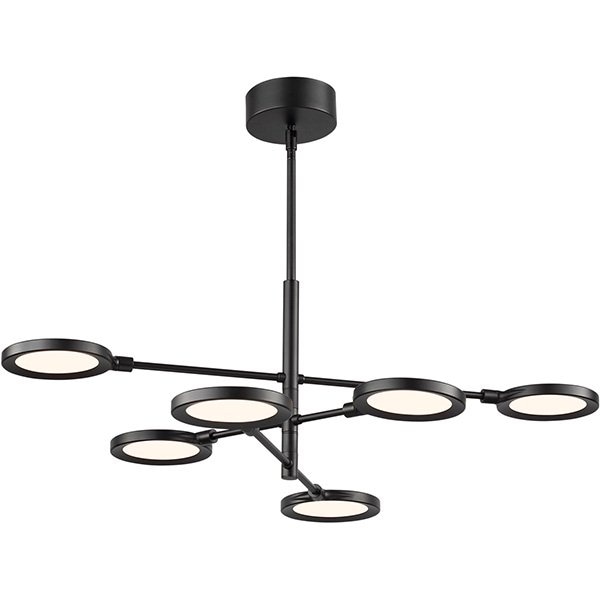 【TECH LIGHTING】アメリカ・ペンダントライト「SPECTICA」6灯Matte Black（W820×L670×H560mm）