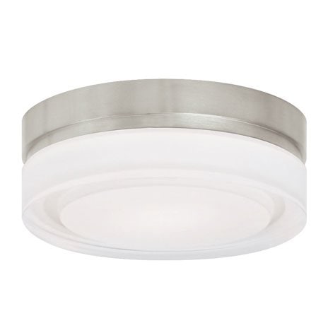 【TECH LIGHTING】アメリカ・シーリングライト「CIRQUE」S・1灯Satin Nickel（W150×L150×H50mm）