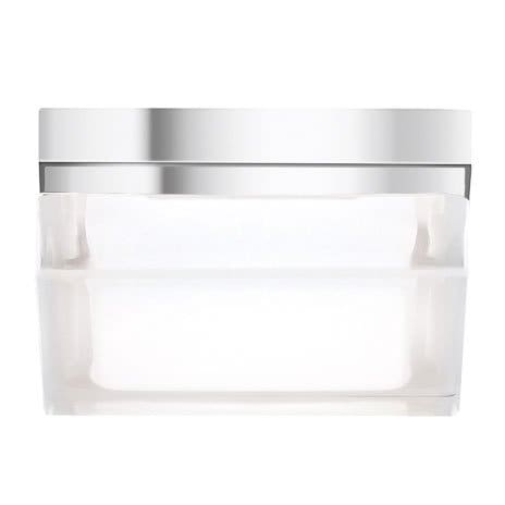【TECH LIGHTING】アメリカ・スクエア型シーリングライト「BOXIE」S・1灯Chrome（W130×L130×H56mm）
