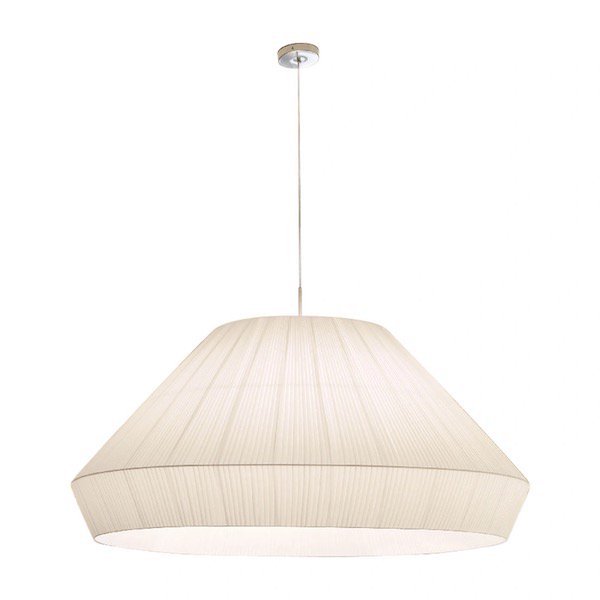 【Bover】 スペイン・インテリア照明「Mei 150」Matt Nickel, Cream-Coloured Ribbon Shade (Φ1500×H700mm)