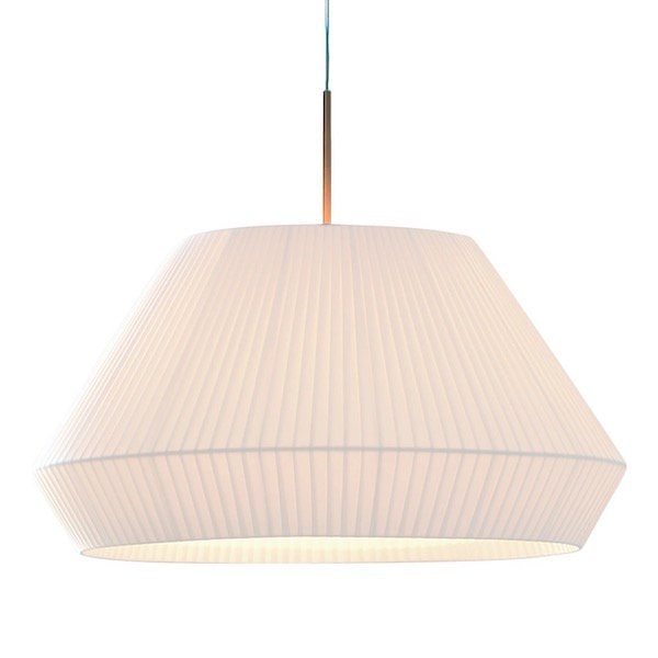 【Bover】 スペイン・インテリア照明「Mei 60」Matt Nickel, White Ribbon Shade (Φ600×H320mm)