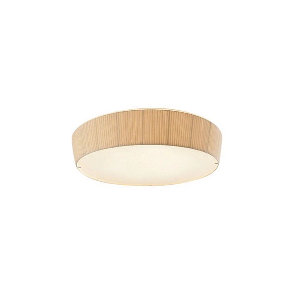 【Bover】 スペイン・インテリア照明「Plafonet 95」Cream Ribbon Shade (Φ950×H200mm)