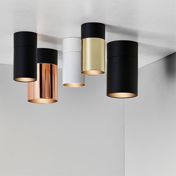 チューブダウンライト「Tube」1灯・全4色（φ77×H150mm）S【業販対象外】