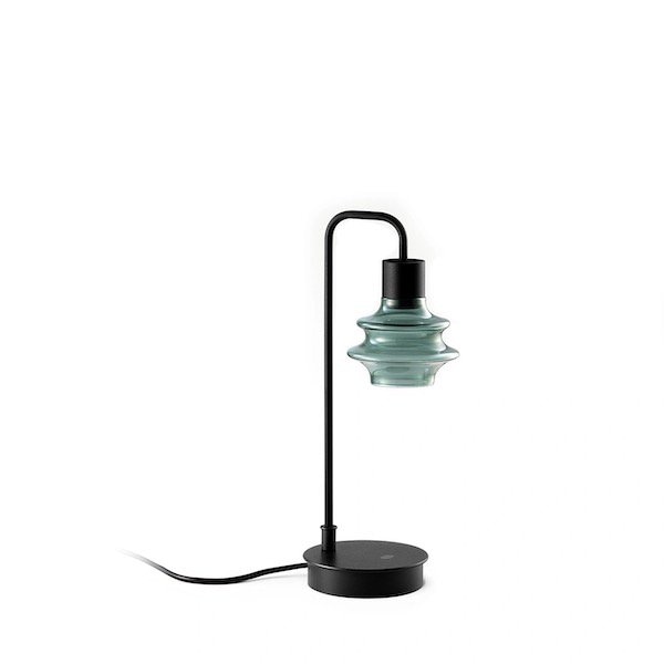【Bover】 スペイン・インテリア照明「Drop M／35」Green Glass ／ Clear, With Dimmer
 (Φ120×H355mm)