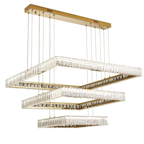 【E-Light】インテリア照明　フープ型照明　ゴールド（L800×L600×L400mm）***