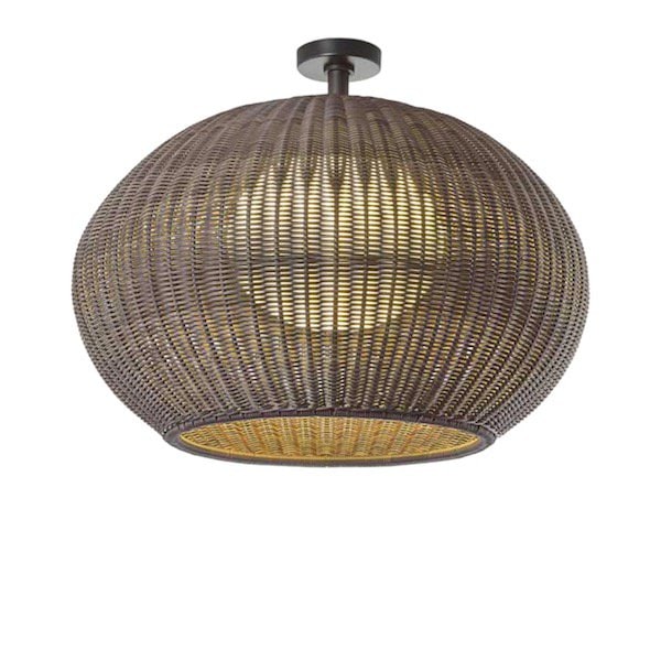 【Bover】 スペイン・アウトドア インテリア照明「Garota PF／02 Outdoor」Graphite Brown Structure, Brown Shade (Φ720×H560mm)