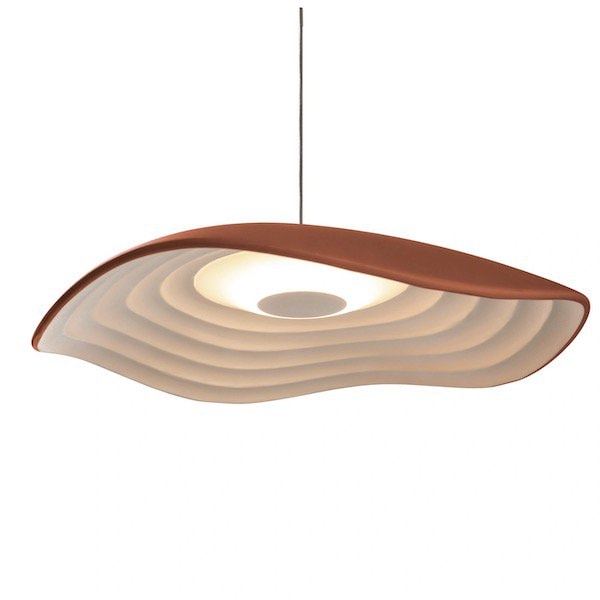 【Bover】 スペイン・インテリア照明「Valentina S／24」Terracotta ／ White (Φ240mm)