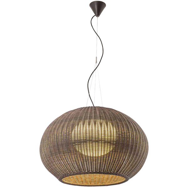 【Bover】 スペイン・アウトドア インテリア照明「Garota S／02 Outdoor」Graphite Brown Structure, Brown Shade (Φ720×H460mm)