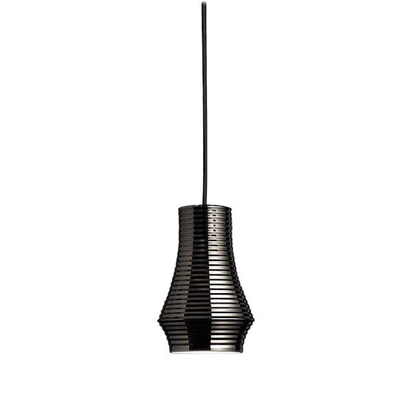 【Bover】 スペイン・インテリア照明「Tibeta 01」Black Chrome, Black Fabric Cable (Φ120×H180mm)
