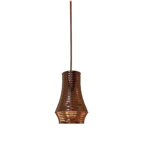 【Bover】 スペイン・インテリア照明「Tibeta 01」Brilliant Copper, Copper Metal Mesh Cable (Φ120×H180mm)
