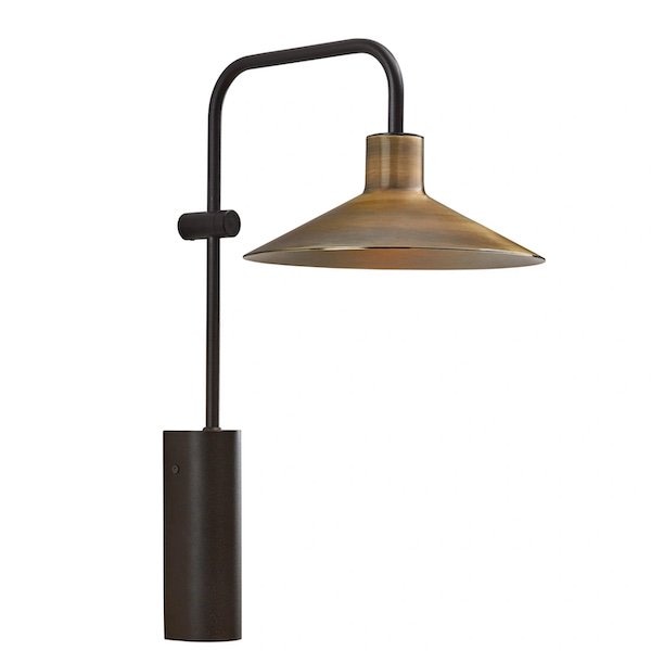 【Bover】 スペイン・インテリア照明「Platet A／02 LED」Brass Antique Shade, 調光不可(Φ200×D300×H400mm)