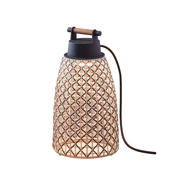 【Bover】 スペイン・アウトドア インテリア照明「Nans Portable M／41 Outdoor」Brown (Φ208×H405mm)